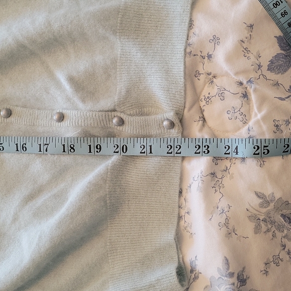 Boundary Waters light blue Angora Lambs wool nylon sweater. - Picture 7 of 11